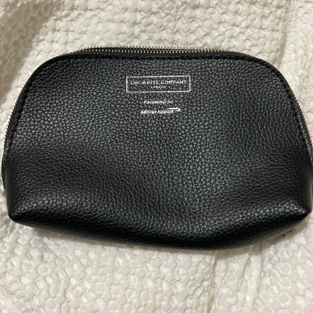 White Company London British Airways Business Class Travel Case Makeup Bag